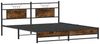 vidaXL Bettgestell ohne Matratze Räuchereiche 160x200 cm Holzwerkstoff 4106911 Bild 3