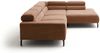 KAWOLA Sofa DELIA Ecksofa XL Cord rost Recamiere rechts 74 x 219 x 312 cm Bild 5