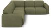 Micadoni Ecksofa Molino 5-Sitzer Chenille Rebel Hellgrün Bild 2