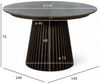 Esstisch Gobens Ausziehbar Ø140-240 cm Eiche Dunkelbraun - Flexibler Holztisch Bild 3