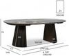 Esstisch Gobens Ausziehbar Ø140-240 cm Eiche Dunkelbraun - Flexibler Holztisch Bild 4
