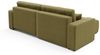Ecksofa Sofa mit Schlaffunktion AUGUSTO in Stoff Wind Moosgrün Ottomane Links Bild 5