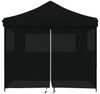 vidaXL Partyzelt Faltbar Pop-Up mit 4 Seitenteilen Schwarz 4004934 Bild 3