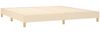 vidaXL Boxspringbett mit Matratze Creme 200x200 cm Stoff, Härtegrad: H2 [3140806] Bild 4