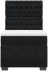 vidaXL Boxspringbett mit Matratze Schwarz 100x200 cm Samt 3290842 Bild 4