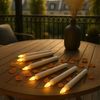 Relaxdays LED Stabkerzen mit Timer 6er Set Bild 3