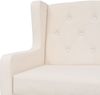 vidaXL 2-Sitzer Sofa Stoff Cremeweiß 245450 Bild 4