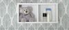Hängeregal >Filou< 2 Fächer, Weiß, Dekorfolie - 25x50x20cm (BxHxT) Bild 2