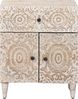 vidaXL Bettkasten mit Schubladen Weiß 50 x 33 x 60 cm Massivholz Mango 4018379 Bild 3