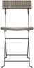 vidaXL Bistrostühle 6 Stk. Klappbar Grau Poly Rattan und Stahl 3152119 Bild 4