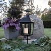 Grablaterne ,Serene', Metall und Glas, schwarz, ohne Kerze, H 45cm Bild 2
