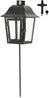 Grablaterne ,Serene', Metall und Glas, schwarz, ohne Kerze, H 45cm Bild 1