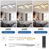 oyajia Deckenleuchte Deckenleuchte mit Ventilator, leise, 48W Hauptlicht Dimmbar, 6-Gang, LED fest integriert, Warmweiß, Naturweiß, Kaltweiß, Deckenventilator mit Beleuchtung für Wohn-, Schlaf- und Esszimmer Bild 4