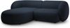 Micadoni Ecksofa Kate 2-Sitzer Links Boucle Dunkelblau Bild 2