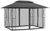 Gartenpavillon, Pavillon mit Seitenwänden Anthrazit 400 x 300 x 270 cm Stahl Bild 3