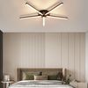 Nettlife LED Deckenleuchte warmweiß Schwarz 3000K Modern Kristall 12W Metall Deckenlampe 61.5CM, LED fest integriert, Warmweiß, für Flur Wohnzimmer und Esszimmer Schlafzimmer Küche und Büro Bild 2