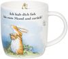 KÖNITZ 1172752895 Becher Ich hab dich lieb bis zum Mond und zurück! - 400 ml, New Bone Bild 5