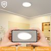 Nettlife LED Deckenleuchte Badezimmer Flach 30CM 24W Rund Weiß, Nicht Dimmbar, LED fest integriert, Warmweiß, Küchenlampe für Flur Küche Schalfzimmer Klassenzimmer Bild 3