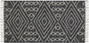 Teppich Baumwolle schwarz weiß 80 x 150 cm geometrisches Muster Kurzflor KHENIFRA Bild 4