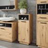Wäscheschrank Beatrice Artisan Eiche/Anthrazit 38 x 93 cm mit herausnehmbarer Innentasche Vicco Bild 3
