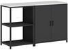 vidaXL Aufbewahrungsset für die Küche HATTEM 2 pcs Schwarz 3392680 Bild 2