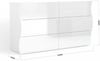 Dmora Kommode Aton, Kommode mit 6 Schubladen, Schlafzimmerkommode, 100 % Made in Italy, glänzendes Weiß, 155 x 40 x 82 cm, Bild 3