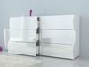 Dmora Kommode Aton, Kommode mit 6 Schubladen, Schlafzimmerkommode, 100 % Made in Italy, glänzendes Weiß, 155 x 40 x 82 cm, Bild 5