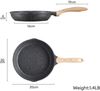 Aluminium Bratpfanne 20 cm Antihaft Induktion Gas langlebig Handgriff Grau Bild 2