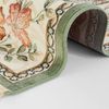 Orientalischer Samt-Teppich Fransen Oriental Flowers Grün - 195x300x0,5cm Bild 3