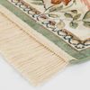 Orientalischer Samt-Teppich Fransen Oriental Flowers Grün - 195x300x0,5cm Bild 4