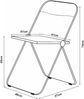 Klappstuhl Pornainen 2er Set Hellblau, transparent [en. casa] Bild 4