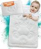 KNERST Kinderbettdecke + Microfaserkissen für Kinder Bettdecken Set für kuschelig, weiche Träume, Füllung: 100% Polyester, Hautfreundlich, für Allergiker geeignet, waschbar bis 60 grad Bild 2