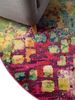 benuta Teppich Casa, rund, Höhe: 11 mm, Teppich Wohnzimmer, Esszimmer, Schlafzimmer, Flur, Farbenfroh, Retro Bild 4