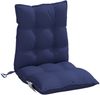 vidaXL Niedriglehner-Auflagen 4 Stk. Marineblau Oxford-Gewebe 377738 Bild 5