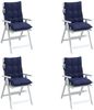 vidaXL Niedriglehner-Auflagen 4 Stk. Marineblau Oxford-Gewebe 377738 Bild 4