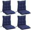 vidaXL Niedriglehner-Auflagen 4 Stk. Marineblau Oxford-Gewebe 377738 Bild 3