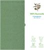 Hammetex 4er Badetuch Set, 100% Baumwolle Premium Qualität Groß 50x100 cm Duschtuch, Weich Saugstark Schnell Trocknendes, Salbeigrün Bild 2