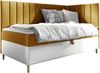 Boxspringbett Chapeni 'Junior 3' gelb 90x200 cm Rechts Bild 1