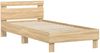 Bettgestell, Einzelbett ohne Matratze mit Kopfteil Sonoma-Eiche 90x190 cm Bild 3