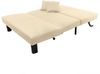 Faltsofa Kalomira Bezug Flachgewebe Metall schwarz / beige 21490 Bild 2