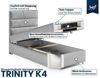 Best for Home Boxspringbett mit Bettkasten Trinity K-4 SINGLE Bonell-Matratze inkl. 7 cm Topper (Einzelbett, Polsterbett mit gepolstertes Kopfteil, Jugendbett, Kinderbett versch. Größen, 70x200 80x200 90x200 100x200 cm), verschiedene Liefermöglichkeite... Bild 3