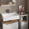 Badmöbel-Set Marelle Weiß 3 Teile, mit Midischrank Vicco Bild 5