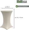 10er Set Stehtischhusse Stretch beige Partytisch Bistrotisch 80cm Bild 2