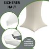 10er Set Stehtischhusse Stretch beige Partytisch Bistrotisch 80cm Bild 5