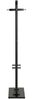 Garderobenständer >55551< in Haken chrom, Gestell schwarz - 54x175x30 (BxHxT) Bild 3