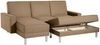 Just Fashion Funktionssofa Flachgewebe Sand Metall Chromfarben Bild 3