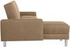 Just Fashion Funktionssofa Flachgewebe Sand Metall Chromfarben Bild 5