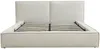 Vente-unique - TAVESO Bett Stoff Beige - B 214 cm x H 92 cm x L 234 cm Bild 4