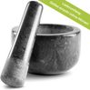 madeco Ersatzstößel Marmor 16 cm Steinstößel schwarz poliert Stößel für Mörser Marmor einzeln (ohne Mörser) Gewürze, Kräuter, Nüsse mahlen Bild 2