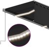 vidaXL Markise Automatisch mit Rollo LED Windsensor 3,5x2,5m Anthrazit 3069414 Bild 5